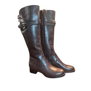 Ecco Leather Boots Brown BRAND NEW Knee High Riding Equestrian Women's 36 size 6